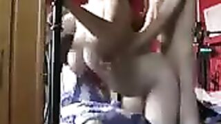 A fat cock for the big boobs of a hot homemade wife