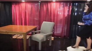 A mature woman seduced a neighbor while her husband was not at home