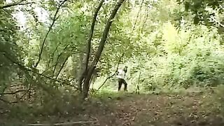 A girl was captured by a maniac in the forest and engaged in intimate acts