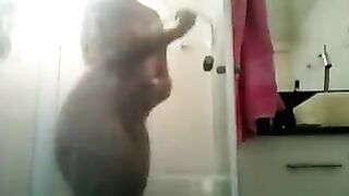 The huge ass franchise was barely framed in the shower scene