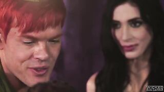 Two mermaids sucked and fucked by Peter Pan in an intense FFM scene