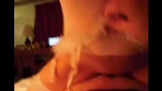 The wife took on the role of Snow Maiden and surprised her husband in a steamy scene
