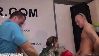 Bunch of drunk guys fucked all the girls in an orgy