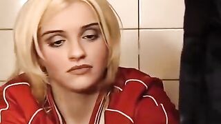 A girl had sex accidentally in the toilet washer in a casual setting