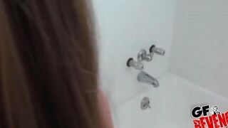 A blowjob with suction at home in the toilet bowl