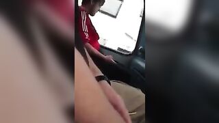 Even on the bus, you can play with your dick with a stranger