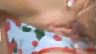 Hard lesbian sex with a mature beauty and a toy
