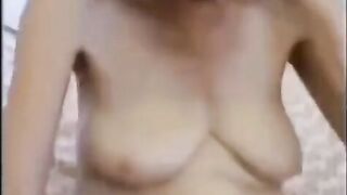A shocking video of a grandma getting fucked and finished hard