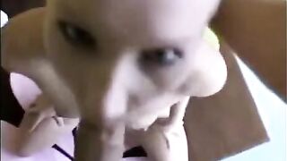 The chick gets her head down and sucks cock deeply in this hot vid