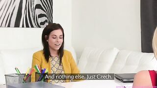 Tracy Lindsay has a sexy lesbian casting with a female agent, enjoy!
