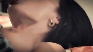 A wonderful woman shows her member to the guy in HD quality
