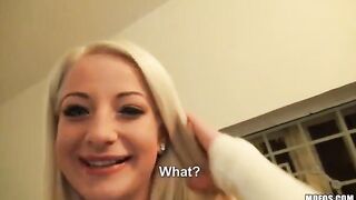 Private casting with a sexy blonde that has a great sex skills