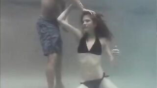 A cute story about sex with a ginger beauty in the pool