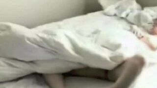 A girl was caught masturbating on camera in her bedroom. This is quite awkward