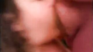 He stuck his friend's dick in her mouth and made her give a blowjob