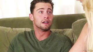 The masseur fucked a blonde inside at the session