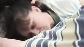 A woman has sex with her husband and her children