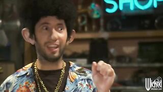 The man has sex with beautiful girls with big butts every day