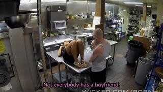 The girl worked hard and wanted to relax, so she got intimate