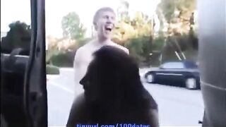 A beautiful woman with natural big tits gets fucked hard