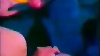 Retro threesome sex with guys from the 80s in HD quality