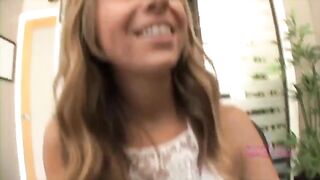 The girl is shown to show her boobs, but she sucks like a slut