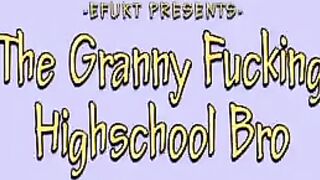 He managed to get his dick in the crotch of a granny