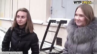 Two girls from the spa, fucked in the room with a hot blonde