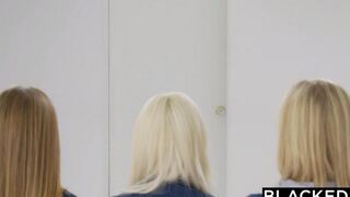 Three students serve the black members with intense passion and cumshots