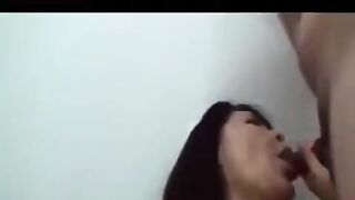 Mature Japanese guy plays with his cock and gives himself a deep pussy fuck