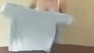 A chick with big milk teaches you how to do it