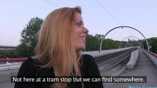 A blonde has sex in the bushes on the Karachi beach