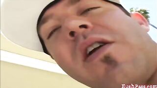 Girl with big natural tits gets fucked in HD