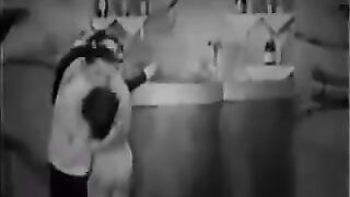 A hot threesome with two guys and a girl in an ancient scene