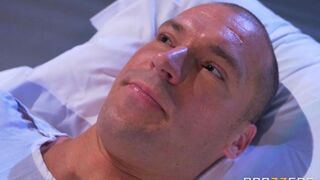 A patient was given a breast to suck by a nurse