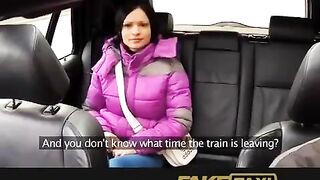 The guy fell asleep in the taxi and fucked with the driver