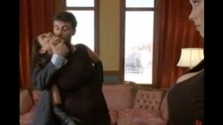 The punishment for a disobedient wife and maid in a BDSM style