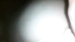 Babe agreed to sex only at night, her tight pussy on camera