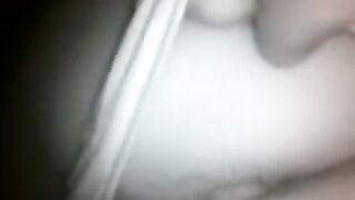 Babe agreed to sex only at night, her tight pussy on camera