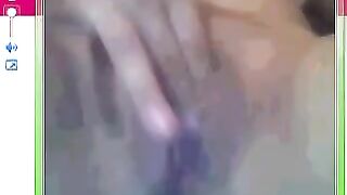 A pretty woman has sex just next to the camera in the chat