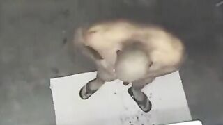 A naked man has been spied on in the shower, and it’s quite exciting