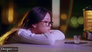 Petite hottie Lulu Chu gets her pussy filled with BBC in a sensual scene