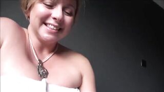 An experienced older woman, like a mentor, guides you through intimate lessons