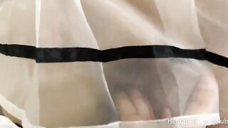 Schoolgirl Cosplay Amateur Fucked in Footjob and Handjob Scene