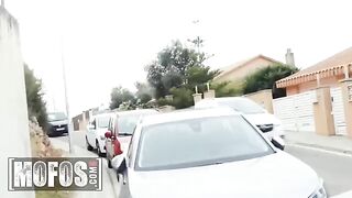 Sex hungry babe Serenia Keer gets fucked by Jordi on the street