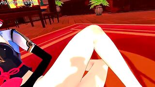 Genshin Impact Ayaka x Keqing lesbian hentai 3D uncensored, featuring the two characters in a steamy encounter