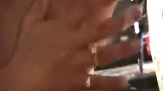 Fucked up jet of water brings a powerful orgasm