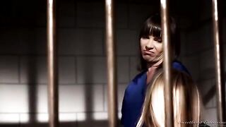 Lesbians have fun in a prison cell, exploring every desire