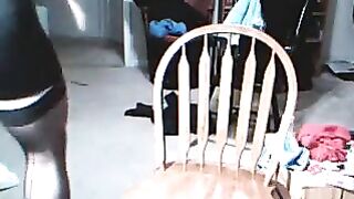The guy became very excited when he wore women's clothes