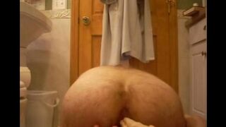 A rubber cock in my ass hole - homemade sex with intense pleasure